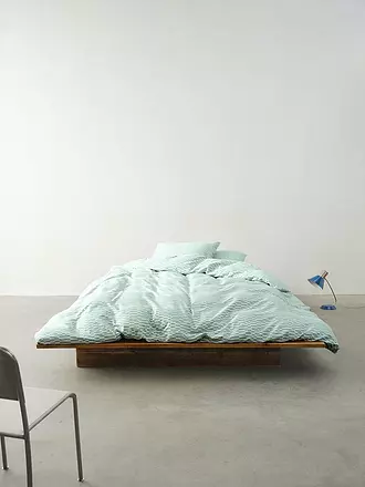 MARC O'POLO HOME | Satin-Bettwäsche HARPA 70x90cm/140x200cm Blue Haza | 